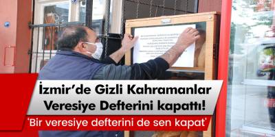 İzmir’de gizli kahramanlar bakkalların veresiye defterlerini kapatıyor