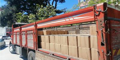 Çanakkale'nin Hayırsever iş adamından 500 kolilik erzak yardımı