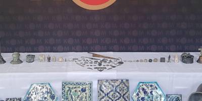 Uşak'ta tarihi eser kaçakçılığı iddiasıyla 1 kişiye gözaltı