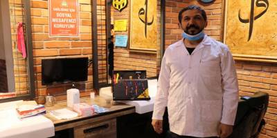 Malatya’da berber Şener Eroğlu Sağlık çalışanlarını ücretsiz tıraş edecek