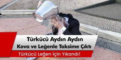 Hakkarili sanatçı Aydın Aydın, Taksim’de leğende yıkandı