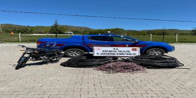 Kütahya’nın Simav ilçesindeki Kablo hırsızı yakalandı