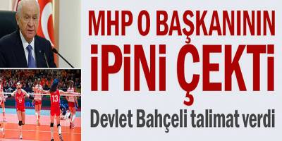 Devlet Bahçeli Birol Şahin'in ipini çekti