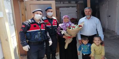 Kütahya'da Jandarmadan şehit annelerine ziyaret