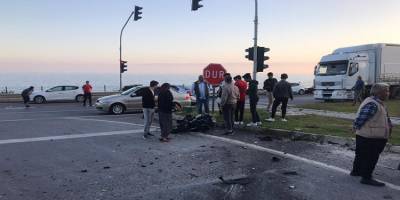 Alanya'da korkunç kaza! Havada taklalar atıp metrelerce ileri uçtu