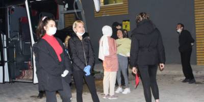 Erzurum’da karantina sürecini tamamlayan vatandaşlar memleketlerine gönderildi