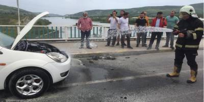 Zonguldak'ta korku dolu anlar! 2 araçtan dumanlar çıktı!