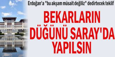 CHP’li Mahmut Tanal'dan teklif: Bekarların düğünü Saray'da yapılsın