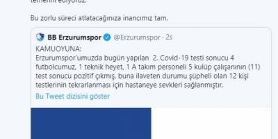 Kayserispor’dan Erzurumspor’a ve Giresunspor’a geçmiş olsun mesajı paylaşıldı