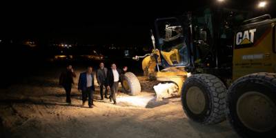 Belediye Başkanı Canpolat yol yapım çalışmalarını inceledi