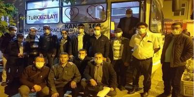 Afyonkarahisar’da İftarını açan kan bağışına koştu