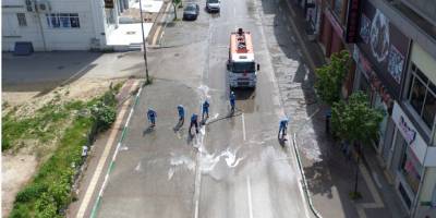 Bursa Yıldırım'da korona temizliği