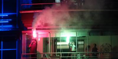 Samsun'da bir sitede muhteşem 19 Mayıs kutlaması