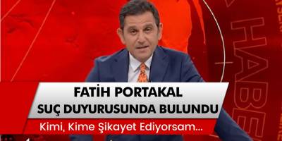 Fatih Portakal'tan Bakanlık ve Yeni Asır gazetesi hakkında suç duyurusu
