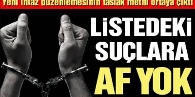 İnfaz düzenlemesi şekillendi! Meclis'e geliyor...