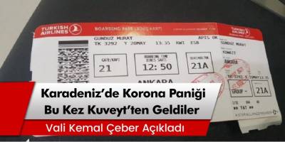 Rize'de Korona Paniği! Bu Kez Bakın Nereden Geldiler