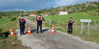 Yozgat’ın Derbent köyüne bağlı Çıraderesi Mahallesi karantinaya alındı