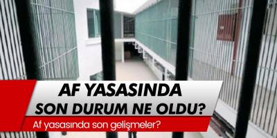 2020 Af Yasasında Son Durum Ne Oldu? Af Yasasında Son Gelişmeler!