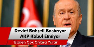 Devlet Bahçeli'nin talep ettiği teklifler şok bir engele takıldı