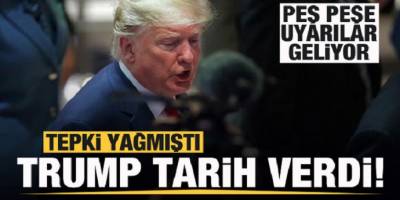 Trump tarih verdi! haberi: Büyük tepki çekmişti!