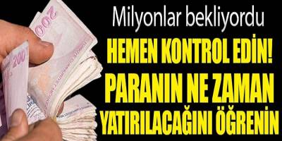 Milyonlarca emekli bekliyordu! Yarın hesaplara yatıyor