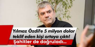 Yılmaz Özdil'e 5 milyon dolar teklif eden kişi ortaya çıktı!