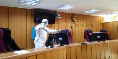 Bakırköy Adliyesi 15 Haziran öncesi dezenfekte edildi