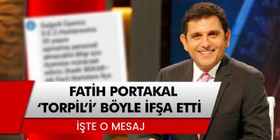 Fox TV Ana Haber Sunucusu Fatih Portakal 'Torpil'i' Böyle İfşa Etti...