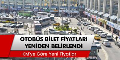 Otobüs ücretlerinde tavan fiyat KM'ye göre yeniden belirlendi