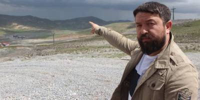 Kayseri'de Dev hortumu gören Erciyes A.Ş. personeli o anları anlattı