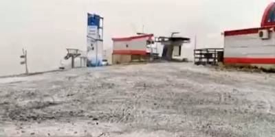 Haziran ayında Erciyes Dağı'na kar yağdı