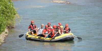 Nehirde boğulmalara karşı tatbikat yapıldı