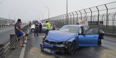 Sabah erken saatlerde sis kazaya neden oldu: 1 yaralı