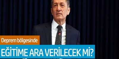 Deprem bölgesi Elazığ'da okullar tatil edilecek mi?
