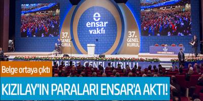 Kızılay'ın Paraları Ensar'a Aktı! Belge Ortaya Çıktı