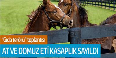 Gıda terörü toplantısı! At ve Domuz eti kasaplık sayıldı