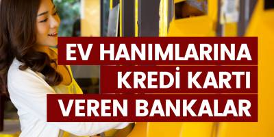 Ev hanımlarına hangi bankalar kredi kartı veriyor? İhtiyaç kredisi veren o bankalar...