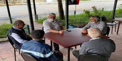 Başkan Rasim Yüksel doludan zarar gören mahalleleri ziyaret etti