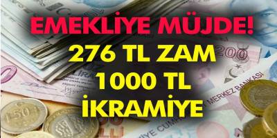 Emeklilere 1.000 TL ikramiye ve 276 TL zam! Bağ-Kur SSK ve SGK zamlı ikramiye ve maaşları ne zaman verilecek?