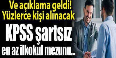 İŞKUR üzerinden KPSS şartsız 960 personel alınacak! (Şartları ve başvuru tarihleri)