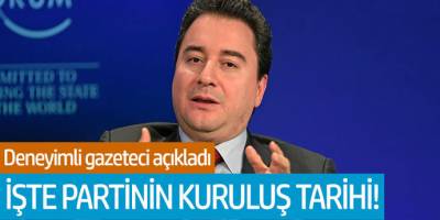 Deneyimli gazeteci açıkladı... İşte Partinin kuruluş tarihi!