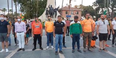 Alanyasporlu taraftarlar takımına destek için bir araya geldi