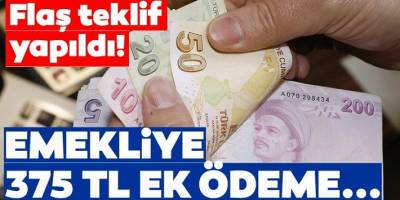 Emekliye 375 TL ek ödeme teklifi!
