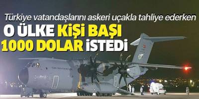 Türkiye Çin'deki vatandaşlarını askeri uçakla alırken Avustralya kişi başı 1000 dolar istiyor