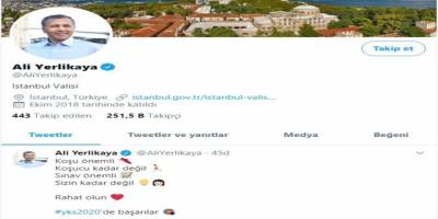 Vali Ali Yerlikaya'dan sınava girecek öğrencilere mesaj