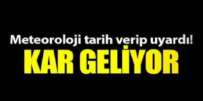 Meteoroloji Tarih Verdi Kar Geliyor!