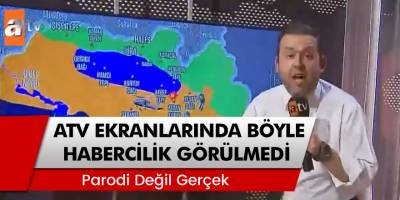 Parodi değil gerçek! ATV ekranlarında böyle 'habercilik' görülmedi