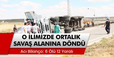 Konya’da ortalık savaş alanına döndü! Minibüs ile Tır çarpıştı: 6 ölü 12 yaralı