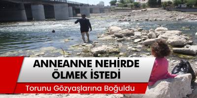 3 Yaşındaki torununun gözü önünde Seyhan Nehri'nde intihar etmek istedi