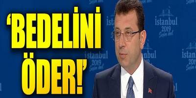 Ekrem imamoğlu Bürokratların yanlışlarının bedelini siyasetçi öder"